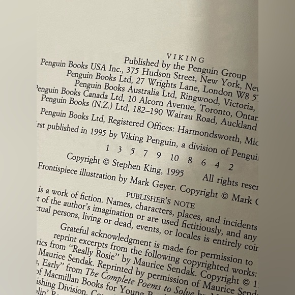 Stephen King Rose Madder book - Picture 2 of 4